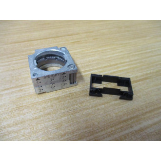 Siemens 3SB3 501-0AB61 Red 3SB35010AB61 W Base & Clip