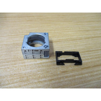 Siemens 3SB3 648-6BA20 Red 3SB36486BA20 W Base & Clip