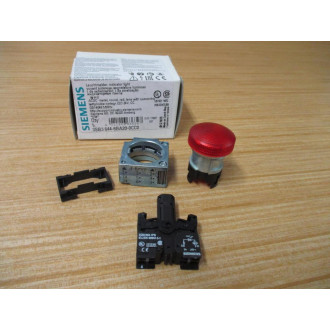 Siemens 3SB3644-6BA20-0CC0 Red 3SB36446BA200CC0 W3SB2403-1PB, Base & Clip