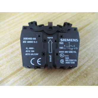 Siemens 3SB3 601-0AA61 White 3SB36010AA61 W3SB3403-0A, Base & Clip