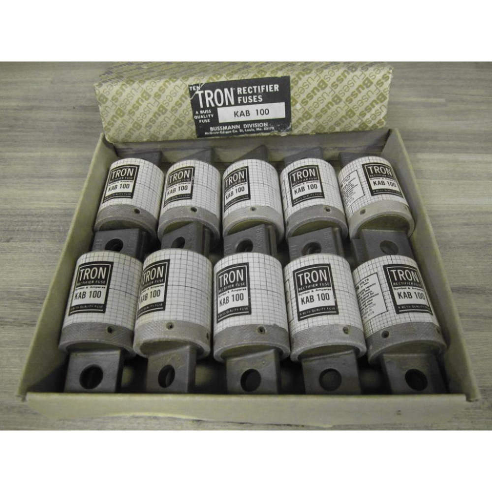 Buss KAB-100 Bussmann Tron Fuse KAB100 (Pack of 10)