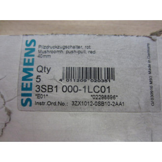 Siemens 3SB1000-1LC01 Red Button