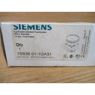 Siemens 3SB35 01-1GA31 Yellow 3SB35011GA31