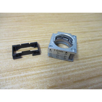 Siemens 3SB3 604-6BA60 White 3SB36046BA60 W Base & Clip