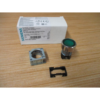 Siemens 3SB3 657-0AA41 Green 3SB36570AA41 W Base & Clip