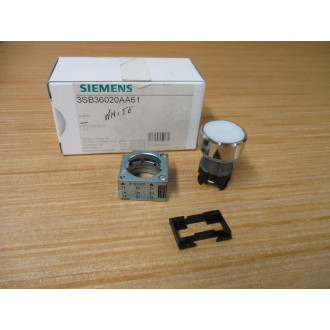 Siemens 3SB3 602-0AA61 White 3SB36020AA61 W Base & Clip