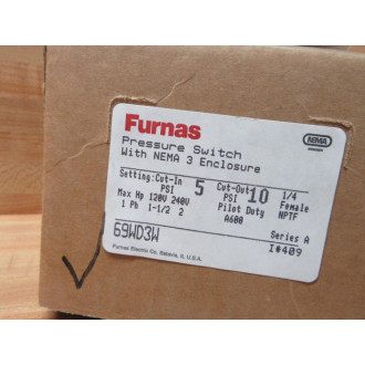 Furnas 69WD3W Pressure Switch