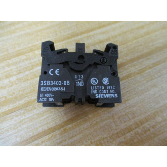 Siemens 3SB3 610-2DA11-0CC0 Switch 3SB36102DA110CC0 WContact,Base & Clip