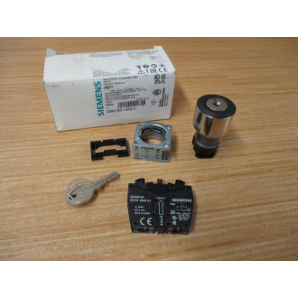 Siemens 3SB3 601-4AD11 Switch 3SB36014AD11 W3SB3400-0A, Base, Clip & Key