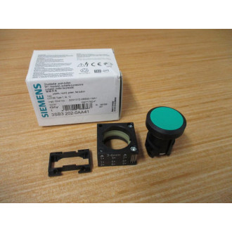 Siemens 3SB3 202-0AA41 Green 3SB32020AA41 W Base & Clip