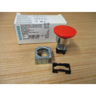 Siemens 3SB3 603-1CA21-0CC0 Red 3SB36031CA210CC0 W Base & Clip