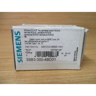 Siemens 3SB3 000-4BD01 Switch 3SB30004BD01