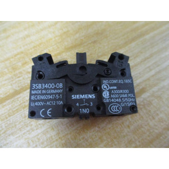 Siemens 3SB3 202-0AA41 Green 3SB32020AA41 W3SB3400-0B, Base & Clip