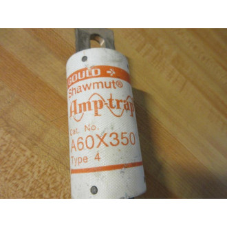 Gould Shawmut Ferraz A60X350-4 Mersen Fuse Cross Ref 6XPK7 - Used