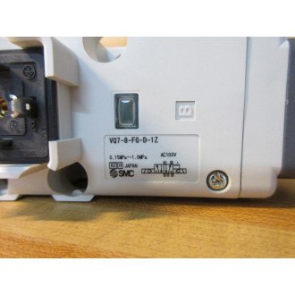 SMC VQ7-8-FG-D-1Z Solenoid Valve VQ78FGD1Z - New No Box