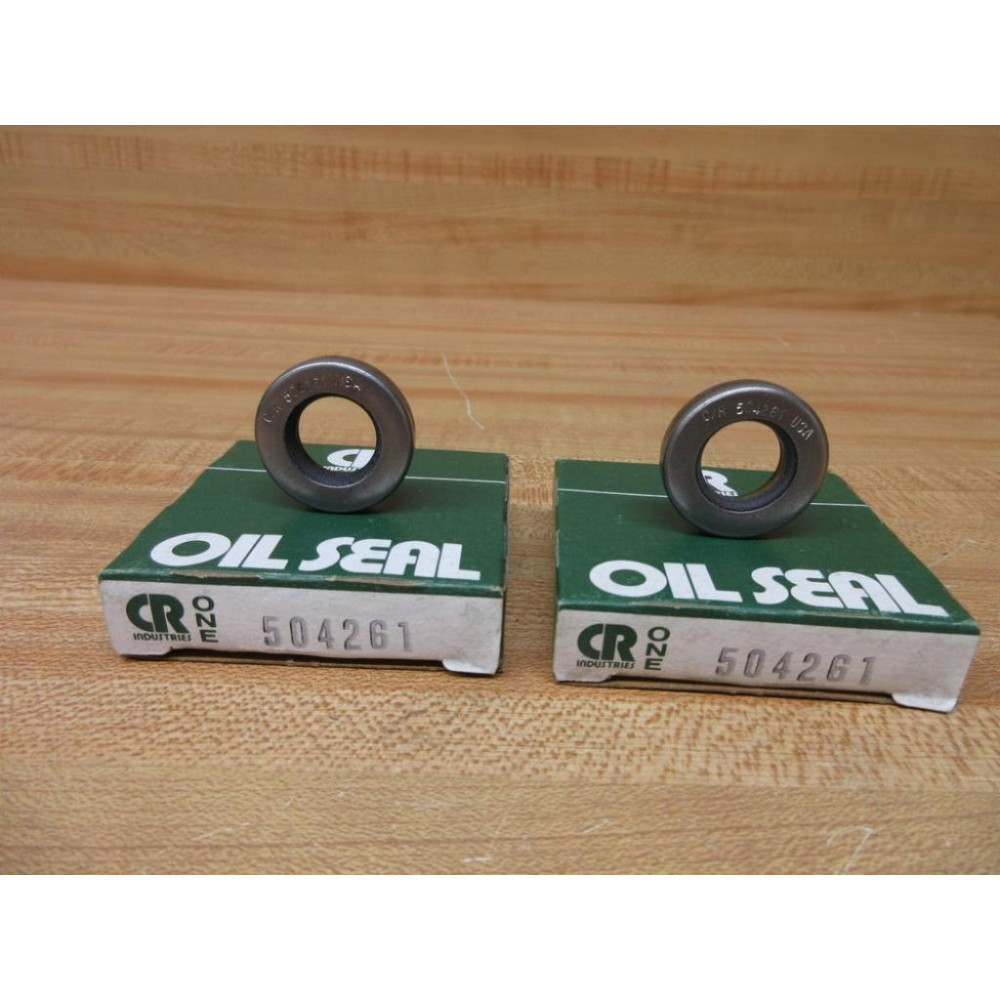 Chicago Rawhide CR-504261 SKF Oil Seal & Rod Wiper 504261 (Pack of 2)