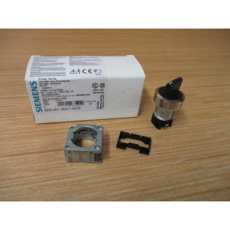 Siemens 3SB3 601-2KA11-0CC0 Switch 3SB36012KA110CC0 W Base & Clip