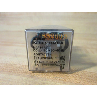 Potter & Brumfield KAP14AY Relay 120V KAP-14AY-120 Small Crack - Used
