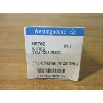 Westinghouse MST02 Manual Starter 5668D59G01