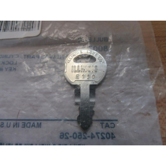 Allen Bradley 40274-250-26 Cylinder Lock Key