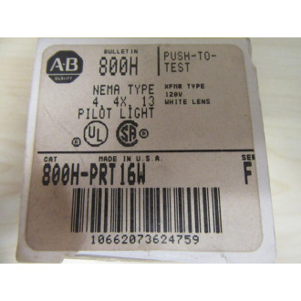 Allen Bradley 800H-PRT16W Push Button Switch