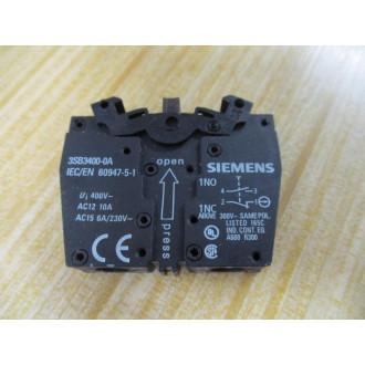 Siemens 3SB3 201-0AA21 Red 3SB32010AA21 W 3SB3400-0A, Base & Clip