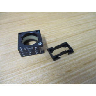 Siemens 3SB3 244-6BA20 Red 3SB32446BA20 W Base & Clip