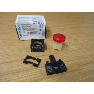 Siemens 3SB3 244-6BA20 Red 3SB32446BA20 W3SB3400-1PB,Base&Clip - New No Box