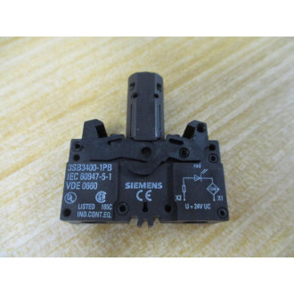 Siemens 3SB3 244-6BA20 Red 3SB32446BA20 W3SB3400-1PB,Base&Clip - New No Box