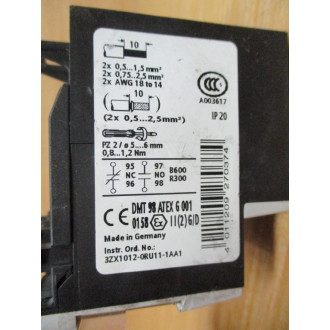 Siemens 3RU1116-1DB0 Thermal Overload Relay - Used
