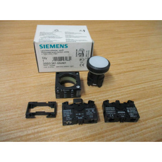 Siemens 3SB3 241-0AA61 White 3SB32410AA61 Complete