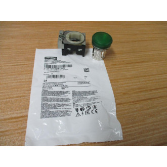 Siemens 3SU1051-6AA40-0AA0 Pilot Light 3SU10516AA400AA0 W Base