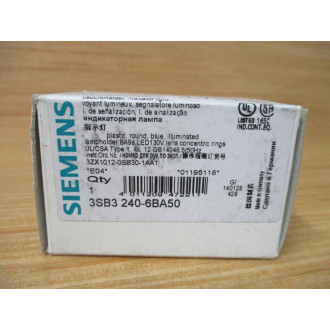Siemens 3SB3 240-6BA50 Blue 3B32406BA50 Complete