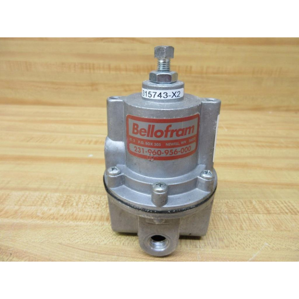 Bellofram 231-960-956-000 Adjustable Pressure Regulator 231960956000 - Used