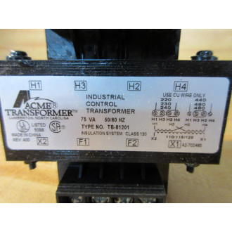 Acme Transformer TB-81201 Industrial Control Transformer TB81201
