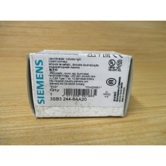 Siemens 3SB3 244-6AA20 Red 3SB32446AA20 W Base & Clip