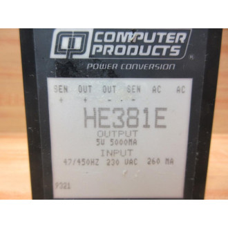 Computer Products HE381E Power Supply - Used