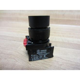 General Electric 080BF10V Contact Block GE W Green Pushbutton - Used