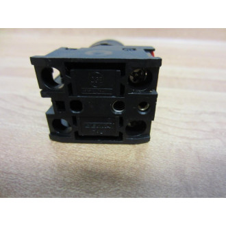 General Electric 080BF10V Contact Block GE W Green Pushbutton - Used