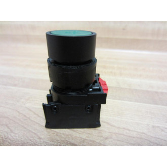General Electric 080BF10V Contact Block GE W Green Pushbutton - Used