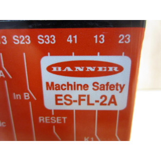 Banner ES-FL-2A Emergency Stop Switch ESFL2A 46092 - Used