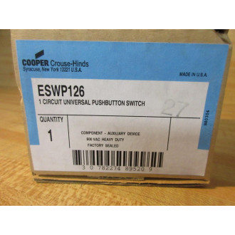Crouse Hinds ESWP126 Pushbutton Station