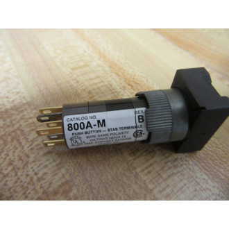 Allen Bradley 800A-M2GG24 Push Button Assy 800AM2GG24 Series B - Used