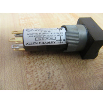 Allen Bradley 800A-M2GG24 Push Button Assy 800AM2GG24 Series B - Used