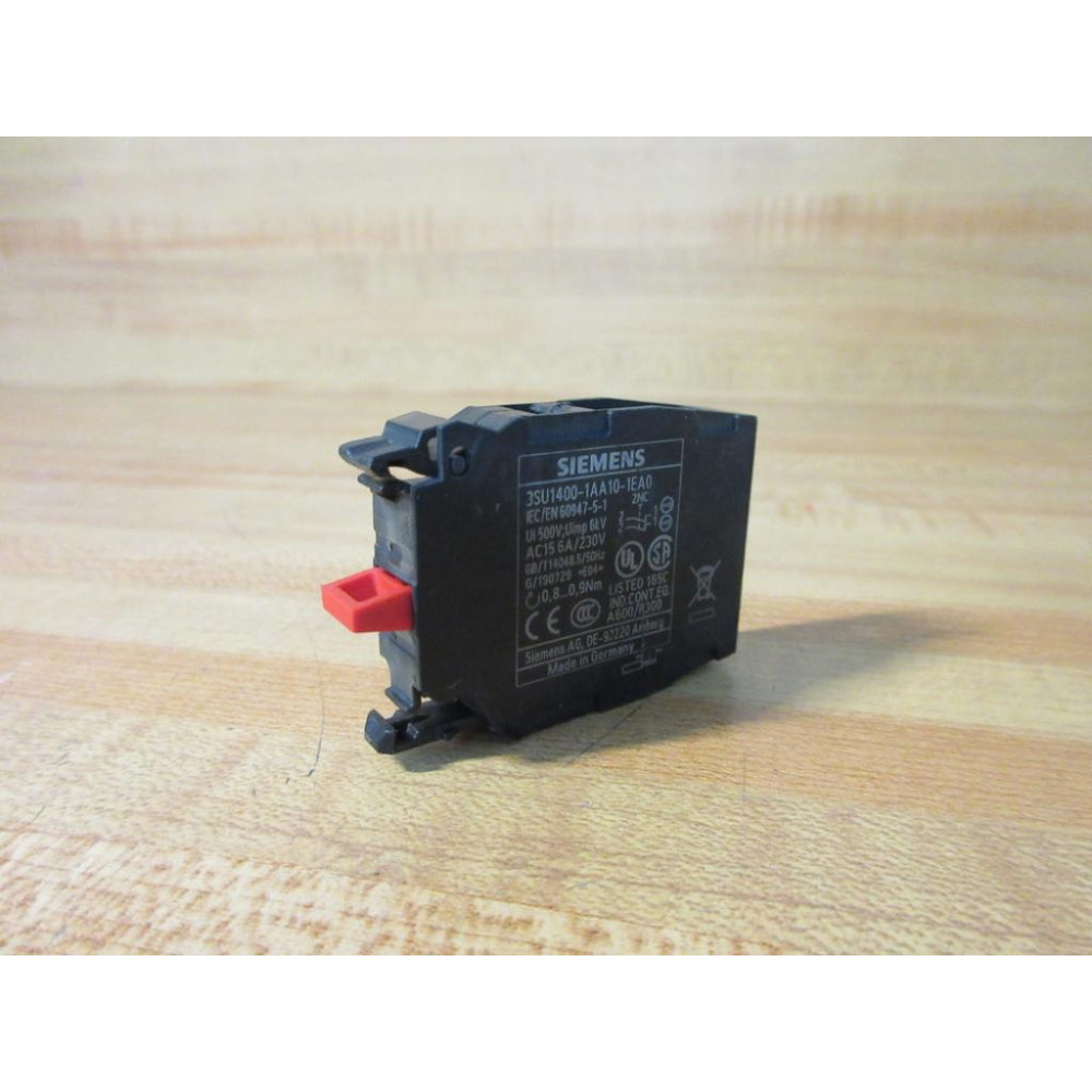 Siemens 3SU1400-1AA10-1EA0 Contact Module 3SU14001AA101EA0 - New No Box