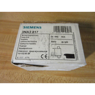 Siemens 3NA3 817 Fuse Link 3NA3817 (Pack of 3)