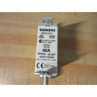 Siemens 3NA3 817 Fuse Link 3NA3817 (Pack of 3)