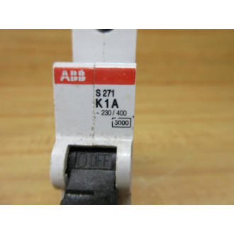 ABB S271-K1A Circuit Breaker 1 Amp S271K1A - Used