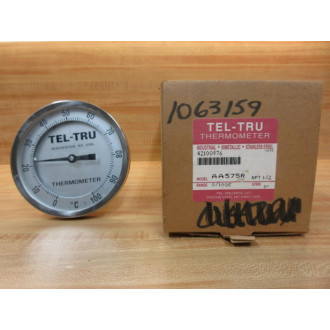 Tel-Tru AA575R 5" S.S. Adjustable Thermometer 0-100° C - 9" Stem