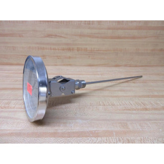 Tel-Tru AA575R 5" S.S. Adjustable Thermometer 0-200° C - 12" Stem